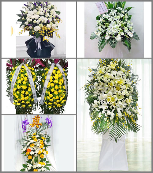 福建宁德古田县平湖镇山头顶村白事花篮预定