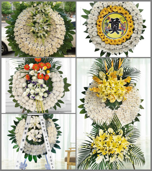 福建宁德古田县平湖镇山头顶村花圈速递